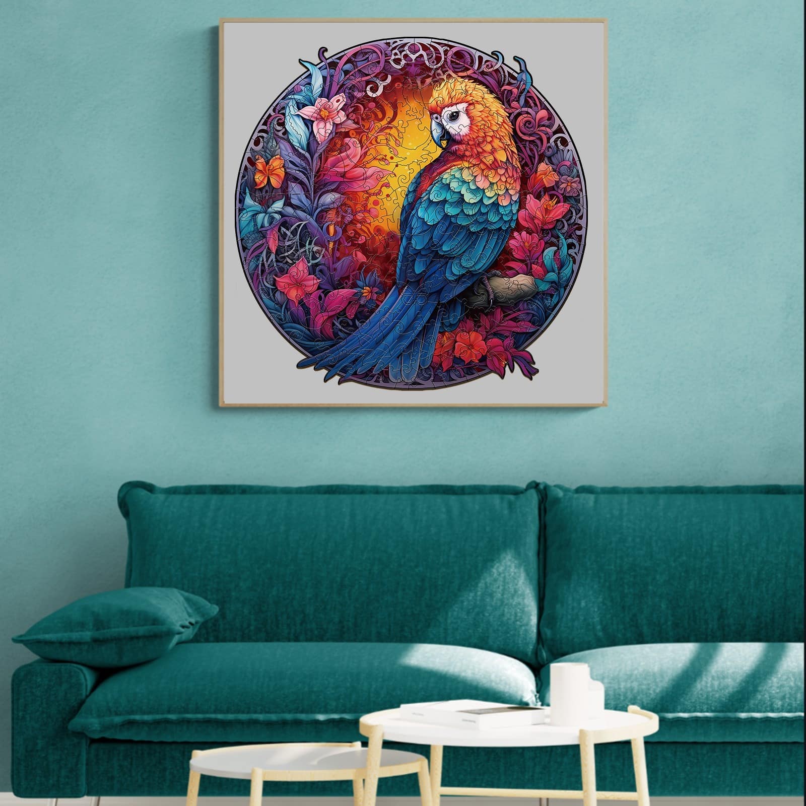 Wooden Jigsaw Puzzle-Beautiful Parrot - Image 8