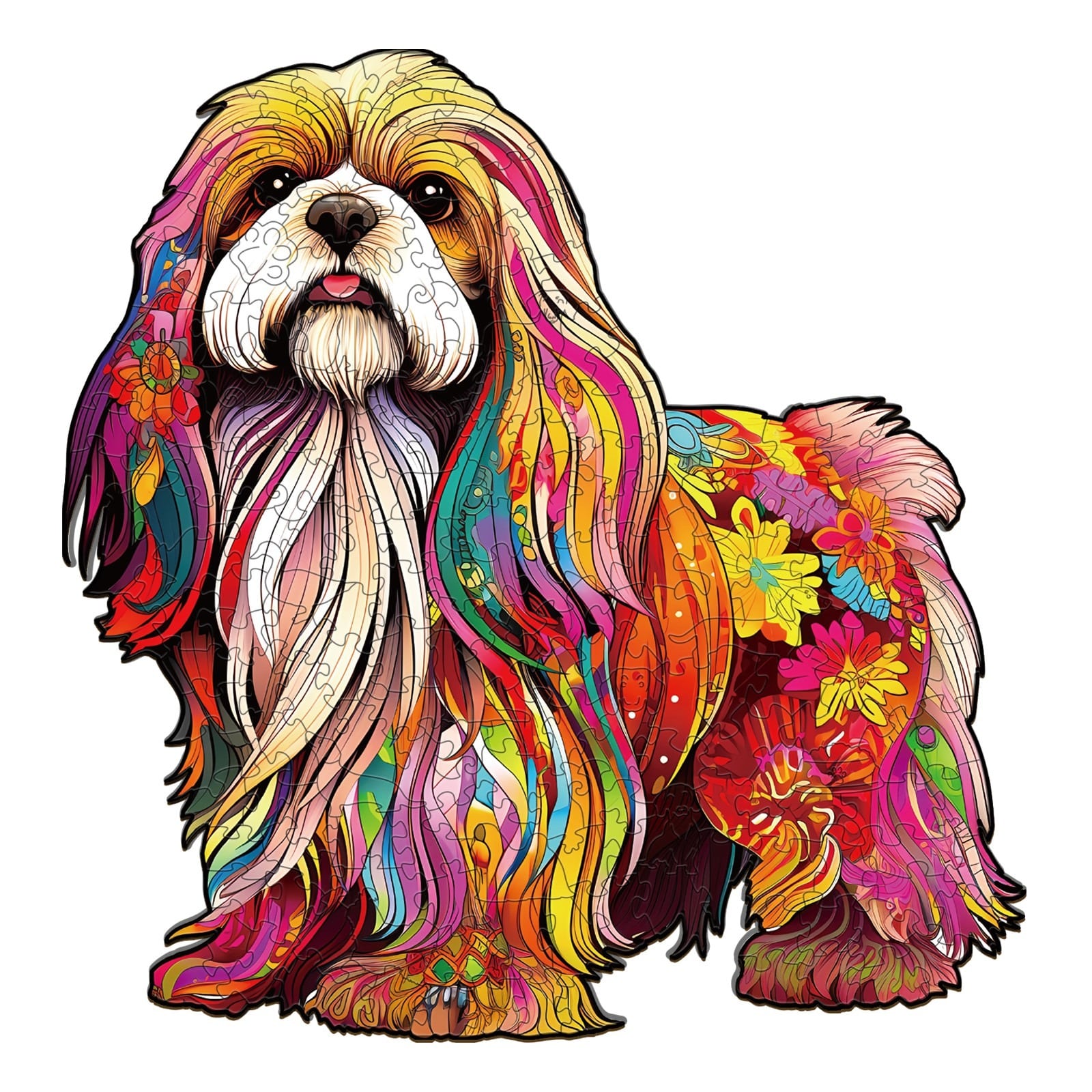 Wooden Jigsaw Puzzle-Beautiful Shih Tzu 2