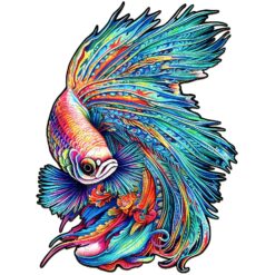 Wooden Jigsaw Puzzle-COLORFUL BETTA