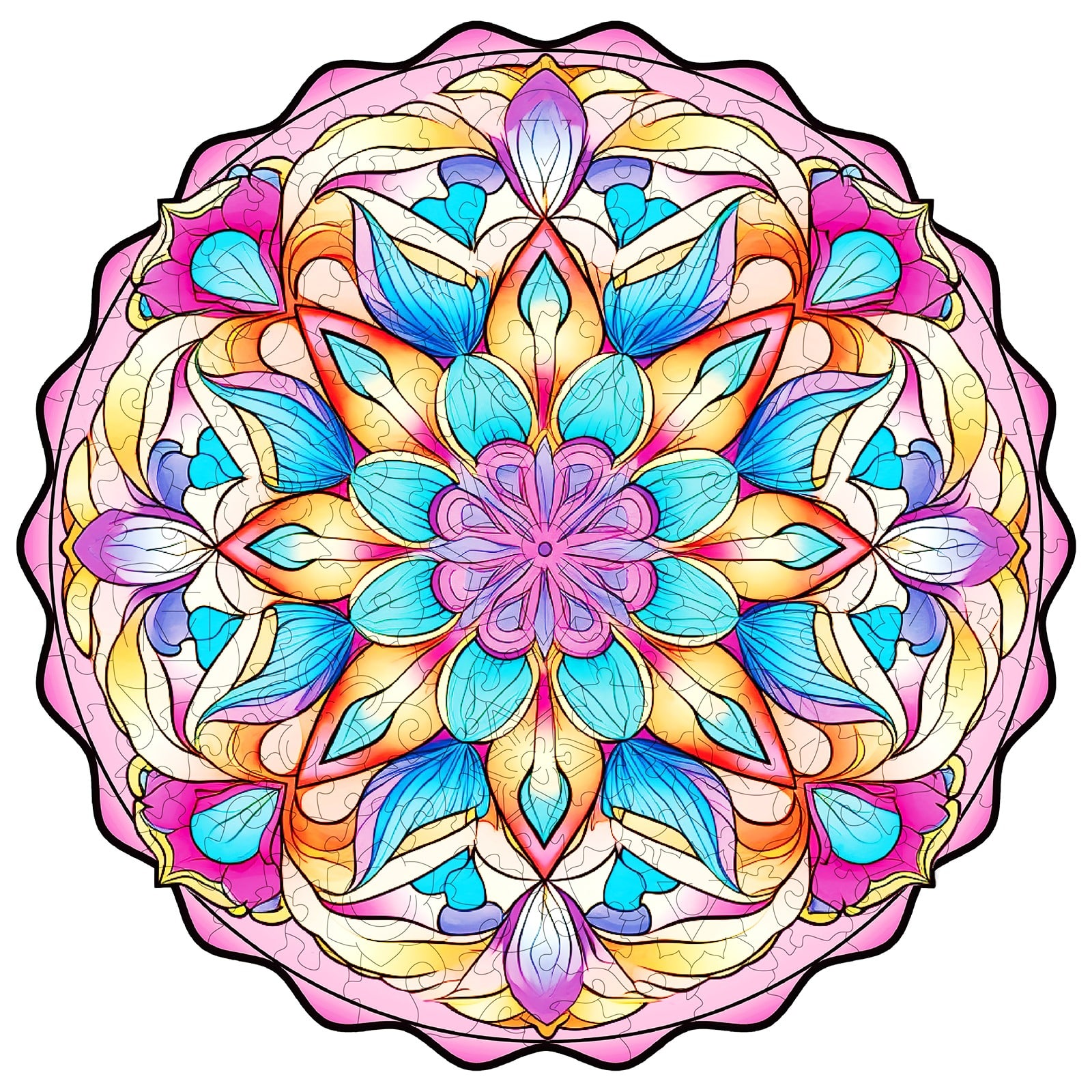 Wooden Jigsaw Puzzle-Datura Flower