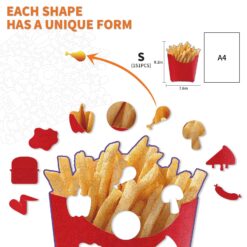 Alternative view of Wooden Jigsaw Puzzle-French fries