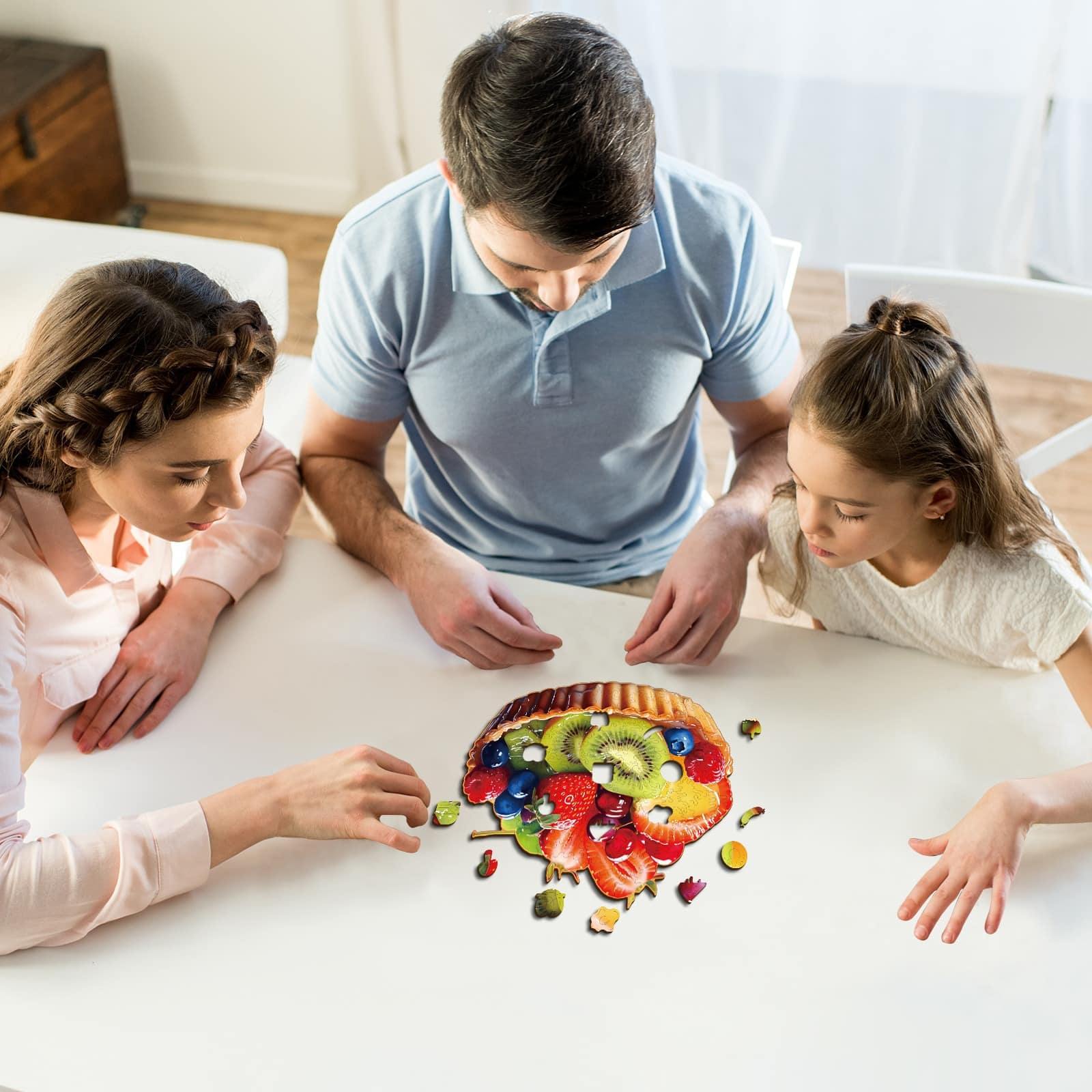 Wooden Jigsaw Puzzle-Fruit Pie - Image 7