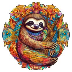 Wooden Jigsaw Puzzle-HAPPY SLOTH