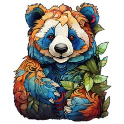 Wooden Jigsaw Puzzle-Lovely Panda
