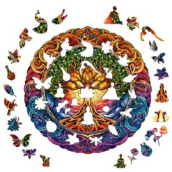 Alternative view of Wooden Jigsaw Puzzle-Mandala Tree of Life 1