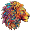Wooden Jigsaw Puzzle-Mighty Lion