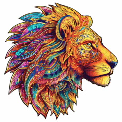 Wooden Jigsaw Puzzle-Mighty Lion