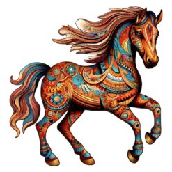 Wooden Jigsaw Puzzle-Running Horse