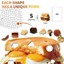 Alternative view of Wooden Jigsaw Puzzle-Sandwich