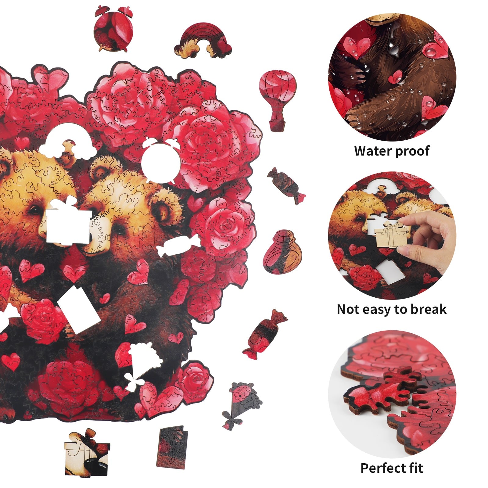 Wooden Jigsaw Puzzle-Eternal Embrace - Image 3