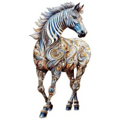 Wooden Jigsaw Puzzle-Free Zebra