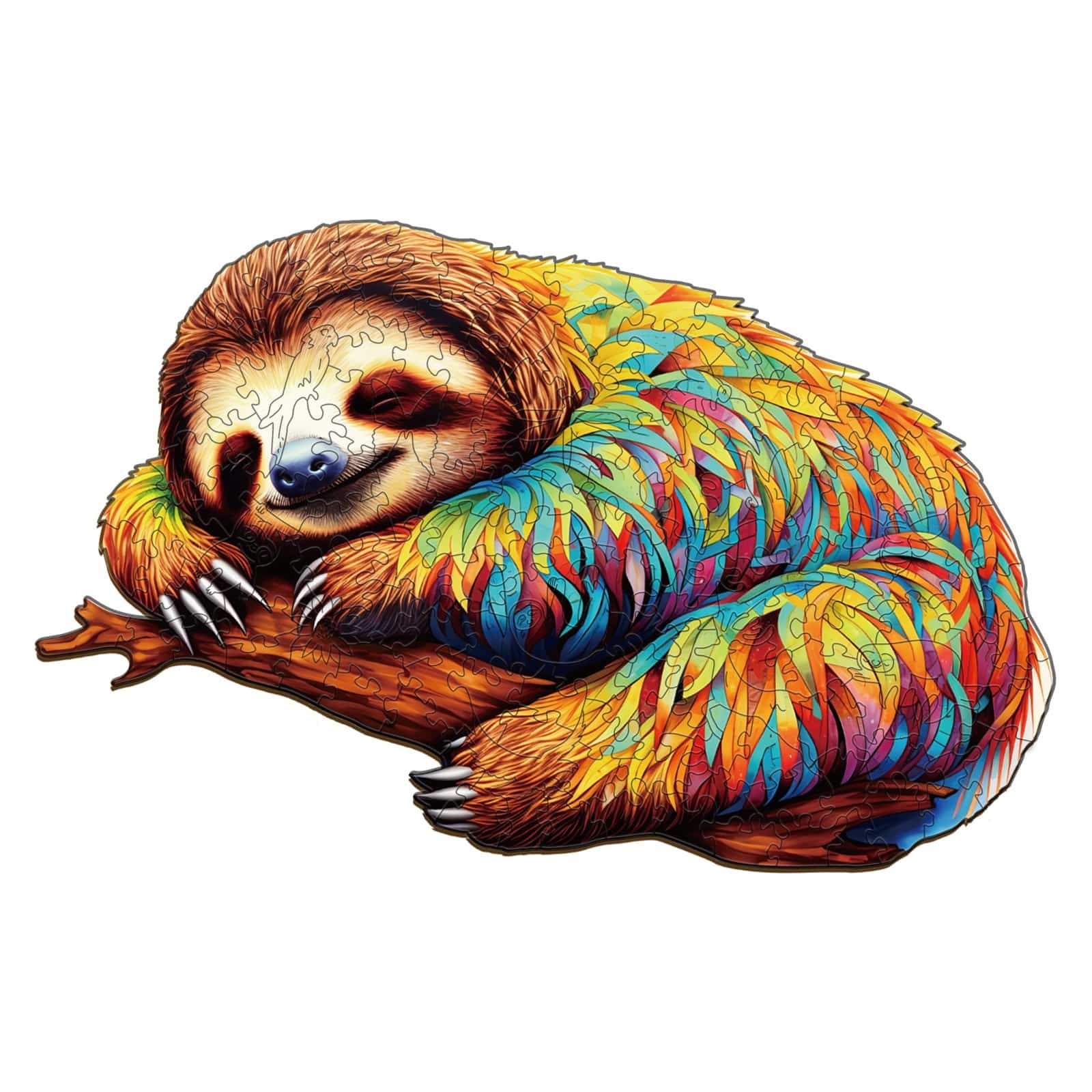 Wooden Jigsaw Puzzle-Leisurely Sloth