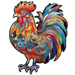 Wooden Jigsaw Puzzle-Majestic Cock