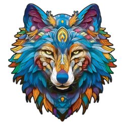 Wooden Jigsaw Puzzle-Majestic Wolf