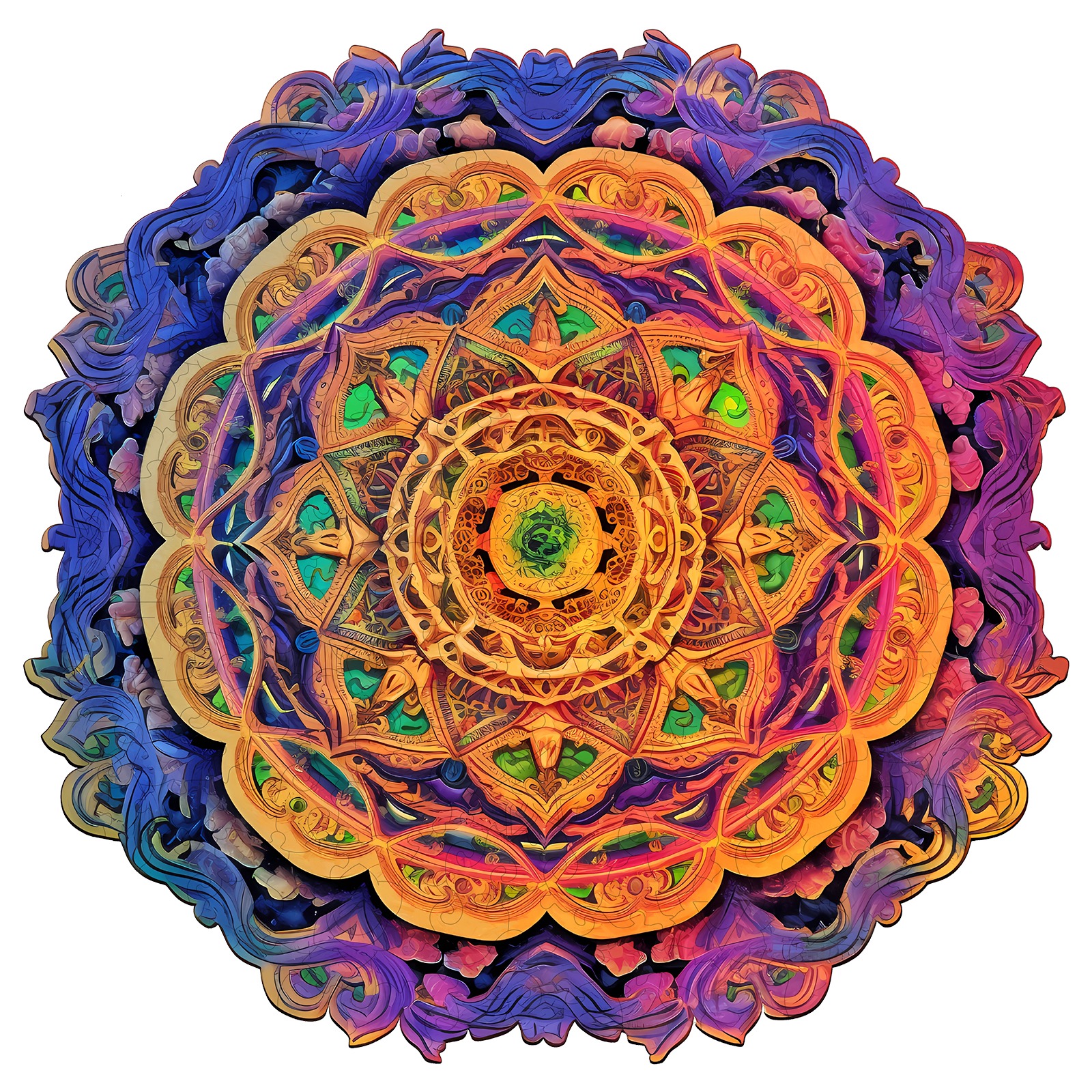 Wooden Jigsaw Puzzle-Mandala 4