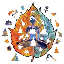 Alternative view of Wooden Jigsaw Puzzle-Starry Sky Meditation