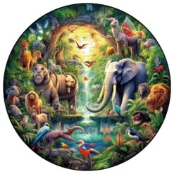 Wooden Jigsaw Puzzle-Wonderful Animals