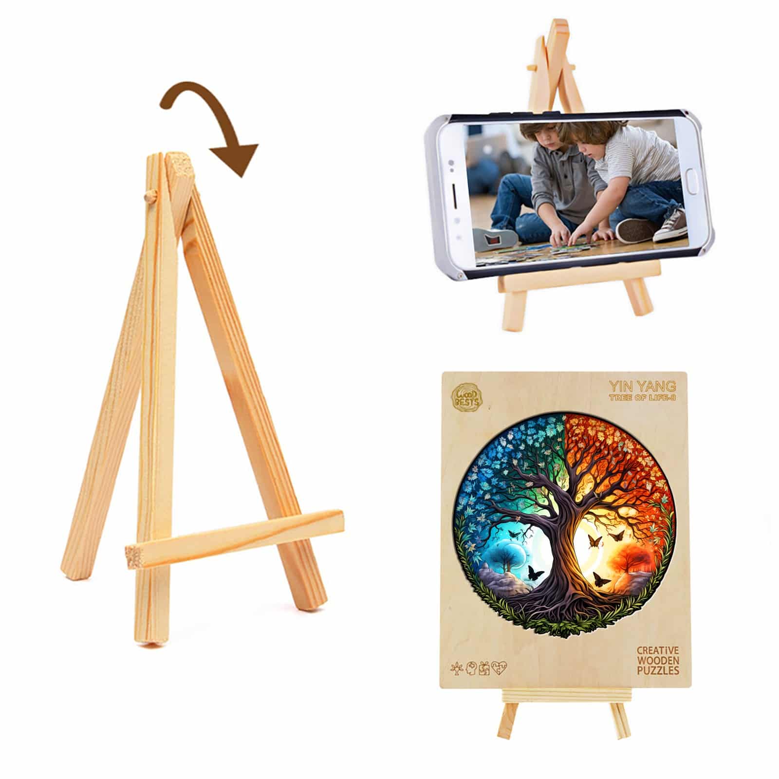 Wooden Jigsaw Puzzle-YIN YANG TREE OF LIFE-8 - Image 6