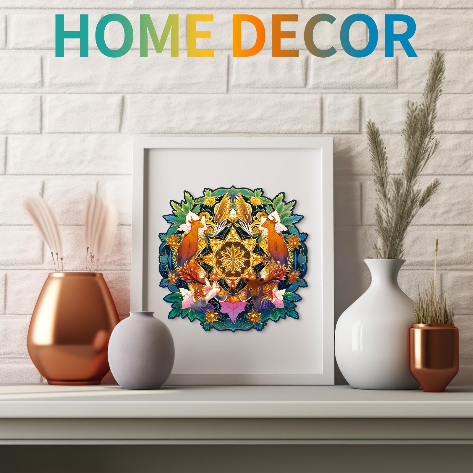 Wooden Jigsaw Puzzle-The Deer Family - Image 6