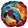 Wooden Jigsaw Puzzle-Yin Yang Turtle