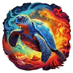 Wooden Jigsaw Puzzle-Yin Yang Turtle