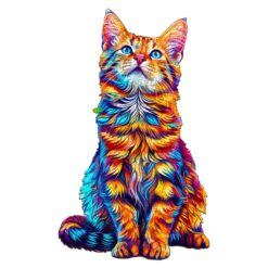 Wooden Jigsaw Puzzle-Bengal Cat 2