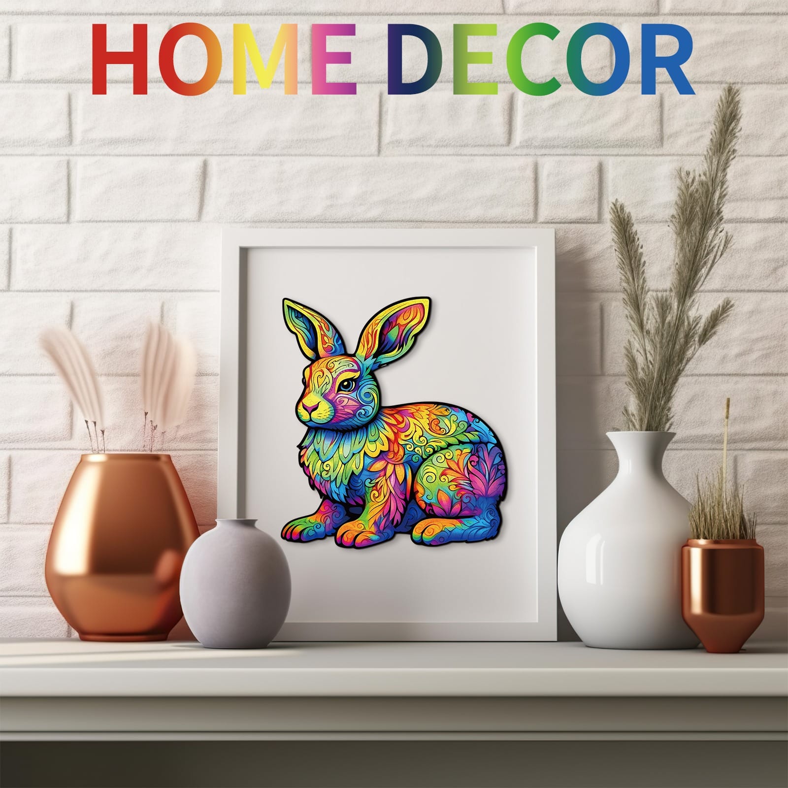 Wooden Jigsaw Puzzle-Cute Rabbit - Image 6