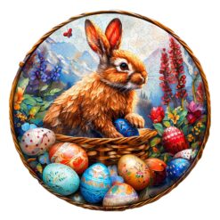 Wooden Jigsaw Puzzle-Easter Bunny