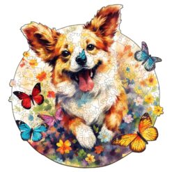 Wooden Jigsaw Puzzle-Lovable Puppy
