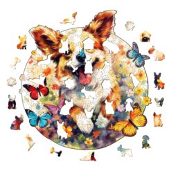 Alternative view of Wooden Jigsaw Puzzle-Lovable Puppy