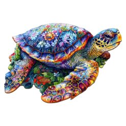 Wooden Jigsaw Puzzle-Unique Turtle