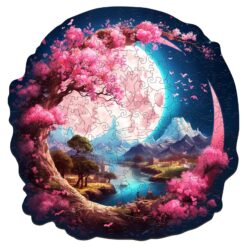 Wooden Jigsaw Puzzle - Beautiful Moon Island