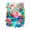 Wooden Jigsaw Puzzle - Elegant Flamingo