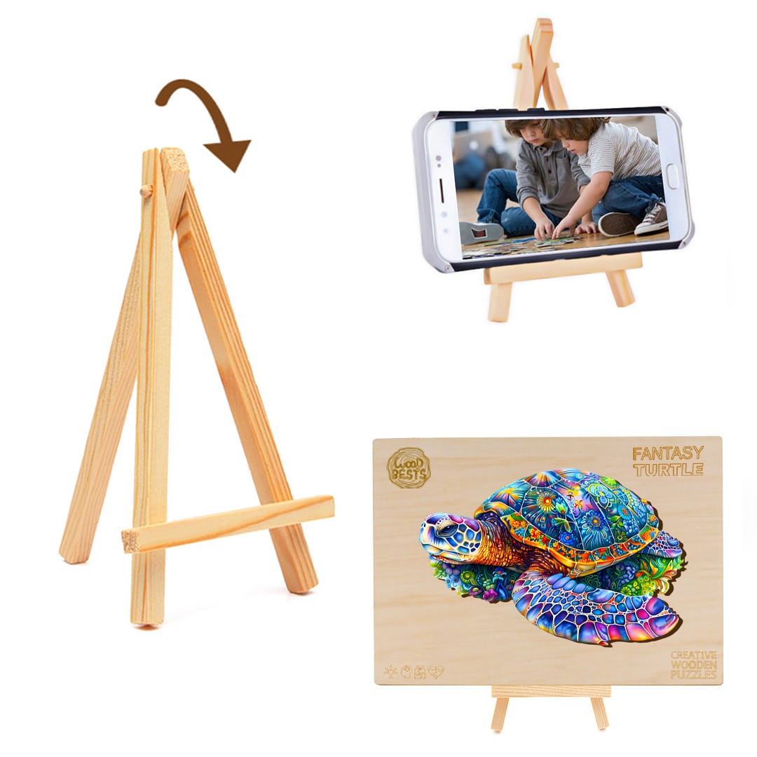 Wooden Jigsaw Puzzle - Fantasy Turtle - Image 6