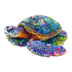 Wooden Jigsaw Puzzle - Fantasy Turtle