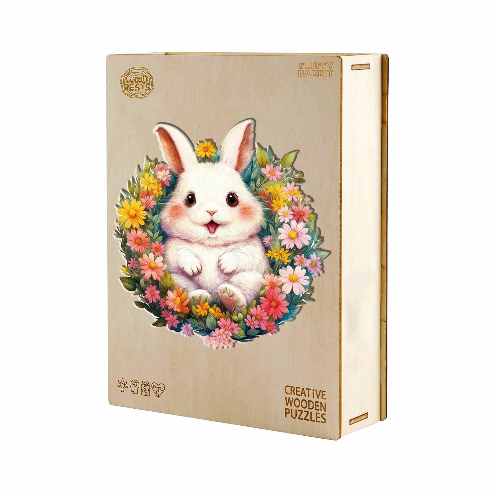 Wooden Jigsaw Puzzle - Fluffy Rabbit - Image 5