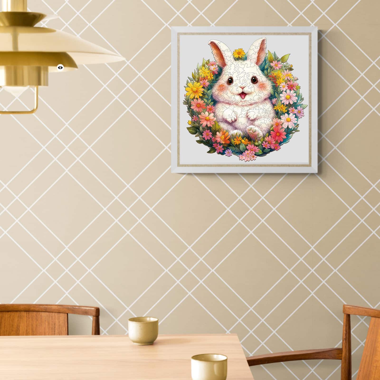 Wooden Jigsaw Puzzle - Fluffy Rabbit - Image 8