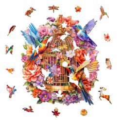 Alternative view of Wooden Jigsaw Puzzle - Garden Symphony