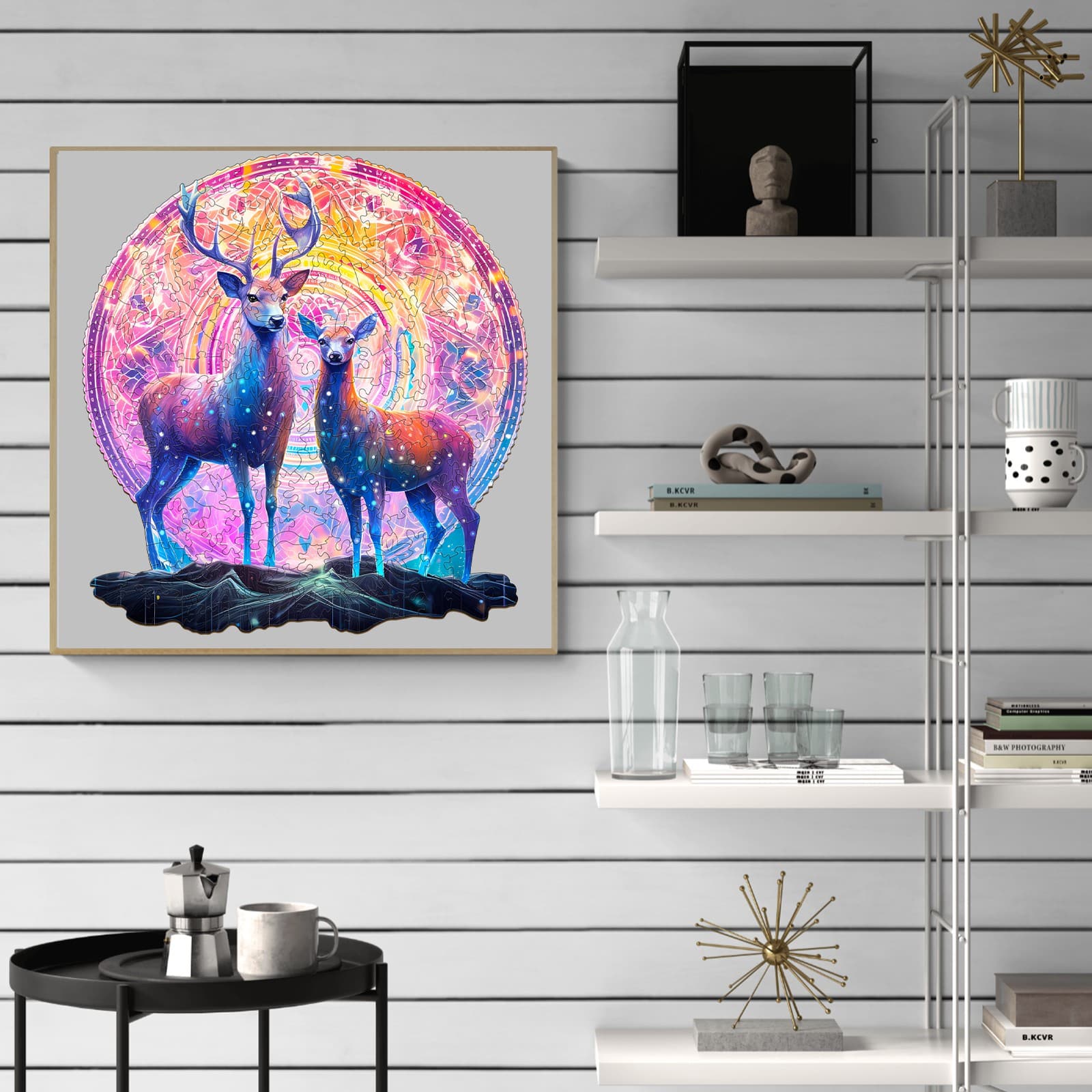 Wooden Jigsaw Puzzle - Moose Patron Saint - Image 8