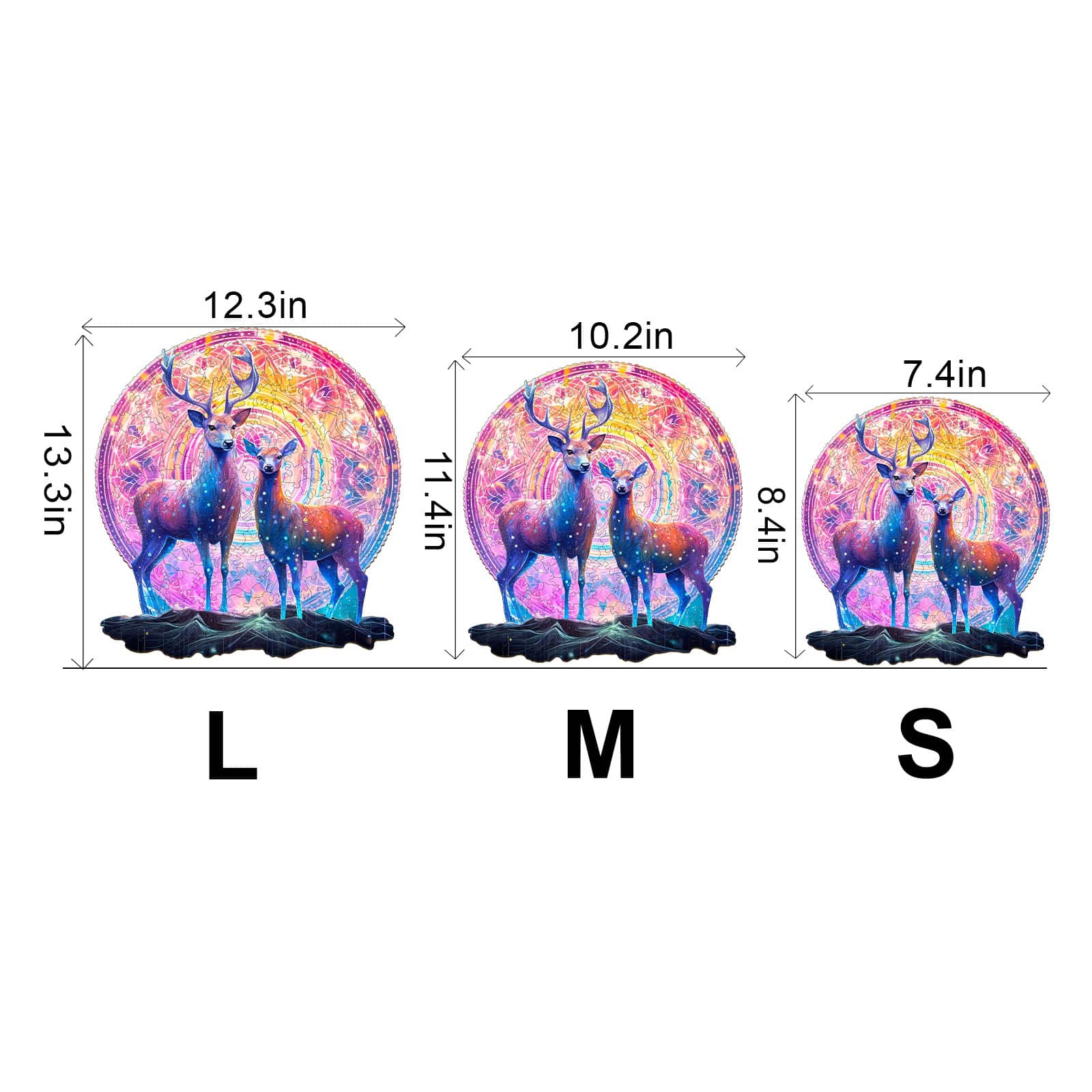 Wooden Jigsaw Puzzle - Moose Patron Saint - Image 3