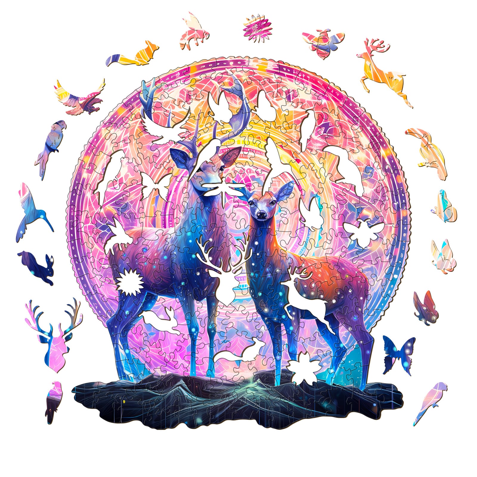 Wooden Jigsaw Puzzle - Moose Patron Saint - Image 2