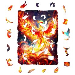 Alternative view of Wooden Jigsaw Puzzle - Phoenix Legends
