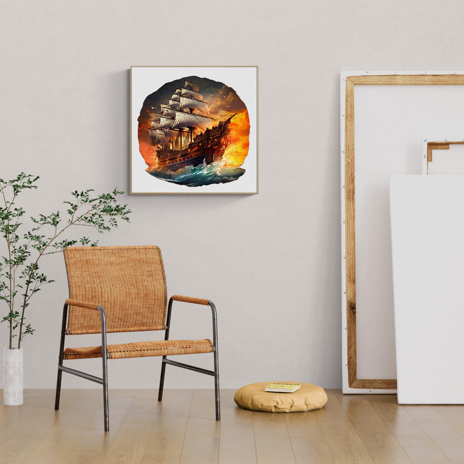 Wooden Jigsaw Puzzle - Sailboat at Sunset - Image 7