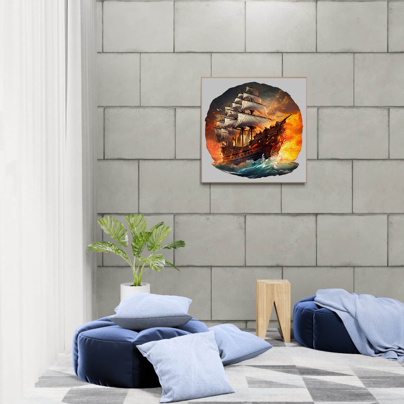 Wooden Jigsaw Puzzle - Sailboat at Sunset - Image 8