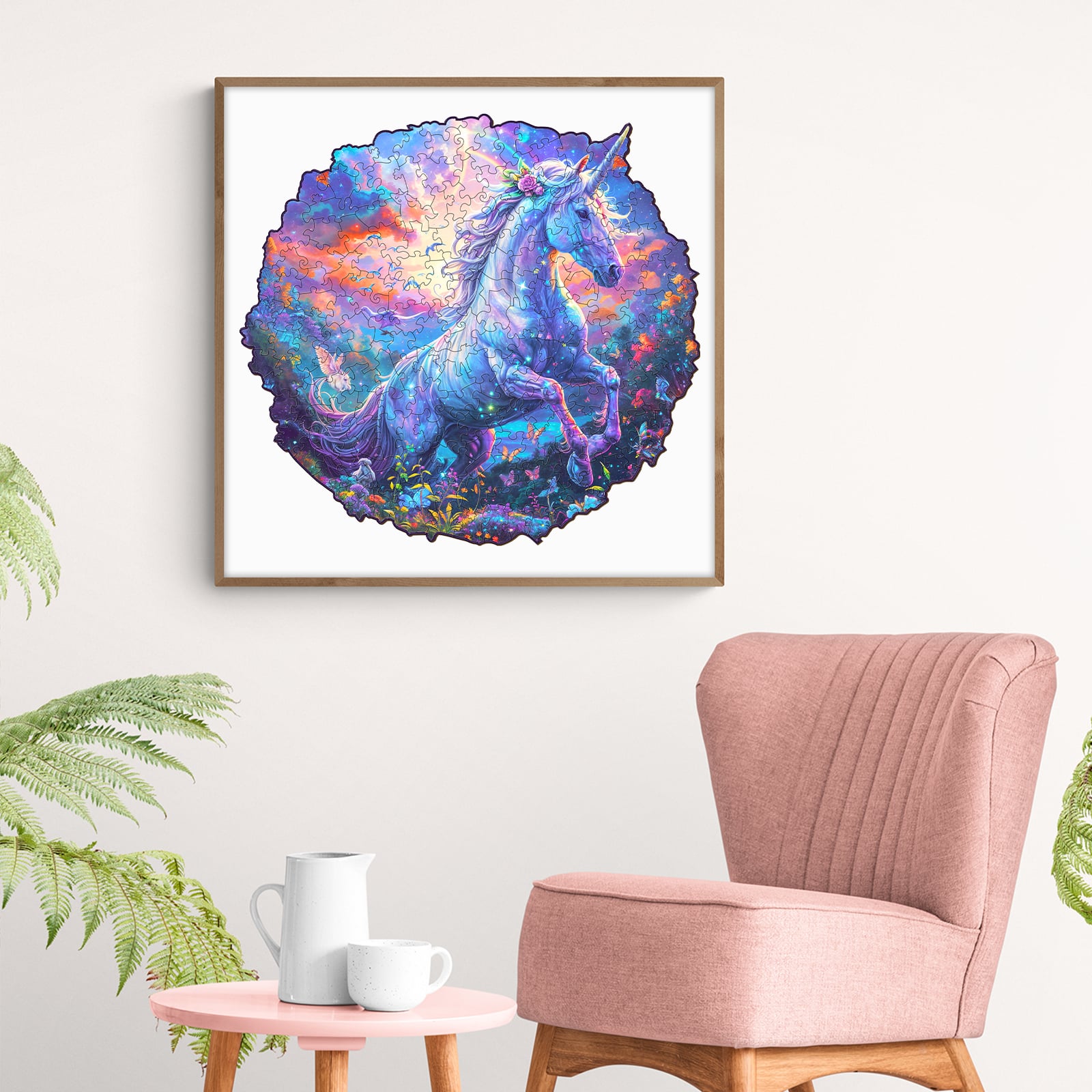 Wooden Jigsaw Puzzle - Unicorn in Fantasyland - Image 8