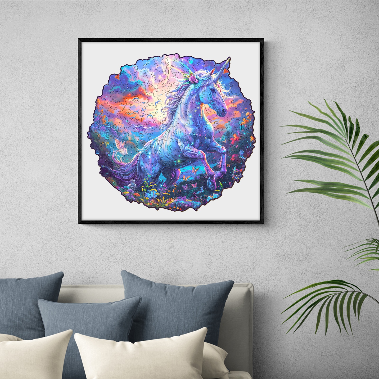 Wooden Jigsaw Puzzle - Unicorn in Fantasyland - Image 7