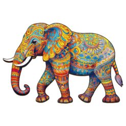 Wooden Jigsaw Puzzle - Walking Elephant