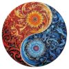 Wooden Jigsaw Puzzle - Yin Yang 2