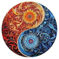 Wooden Jigsaw Puzzle - Yin Yang 2