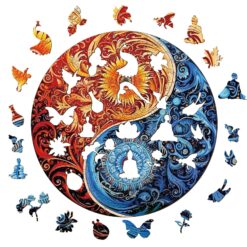 Alternative view of Wooden Jigsaw Puzzle - Yin Yang 2